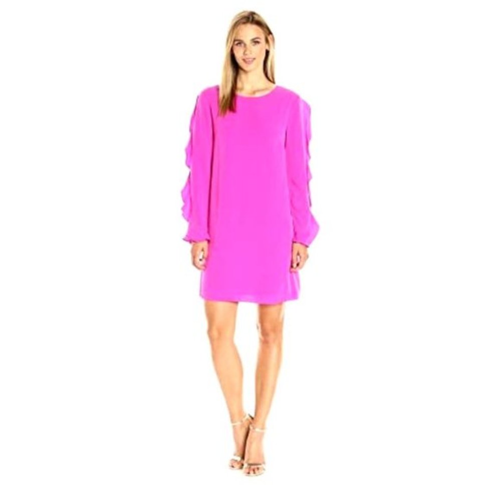 NWT Womens Size 4 Nordstrom Cece Cynthia Steffe Ivy Ruffle Sleeve Shift Dress